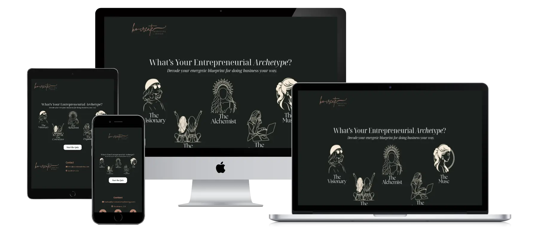 Brand Archetype Quiz & Lead Gen Funnel code racks Porfolio