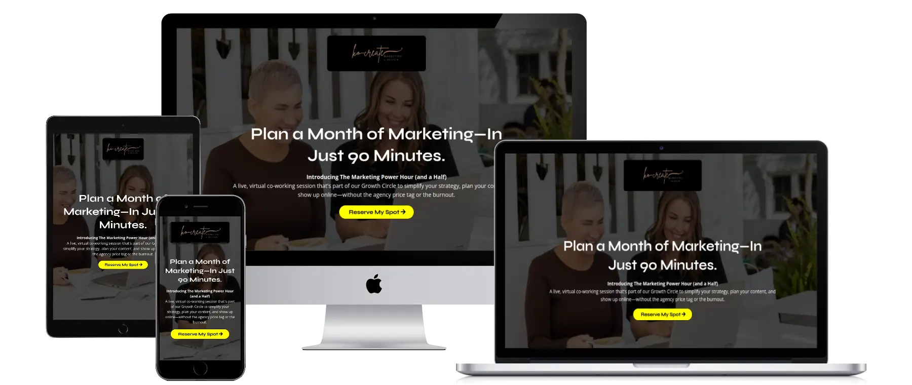 POWER HOUR (AND A HALF) KO-CREATE MARKETING code racks Porfolio